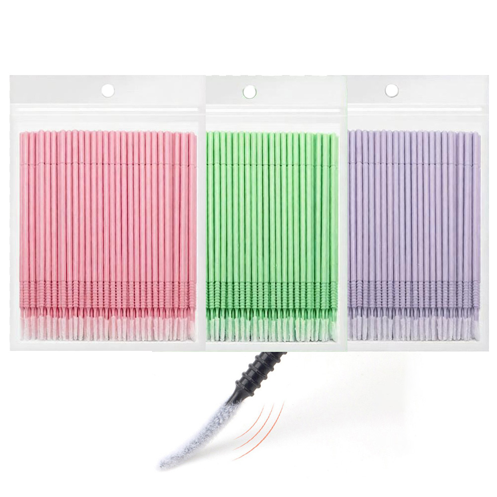 Eyelash Extension Look - 500 Unidades de Aplicadores de Limpeza