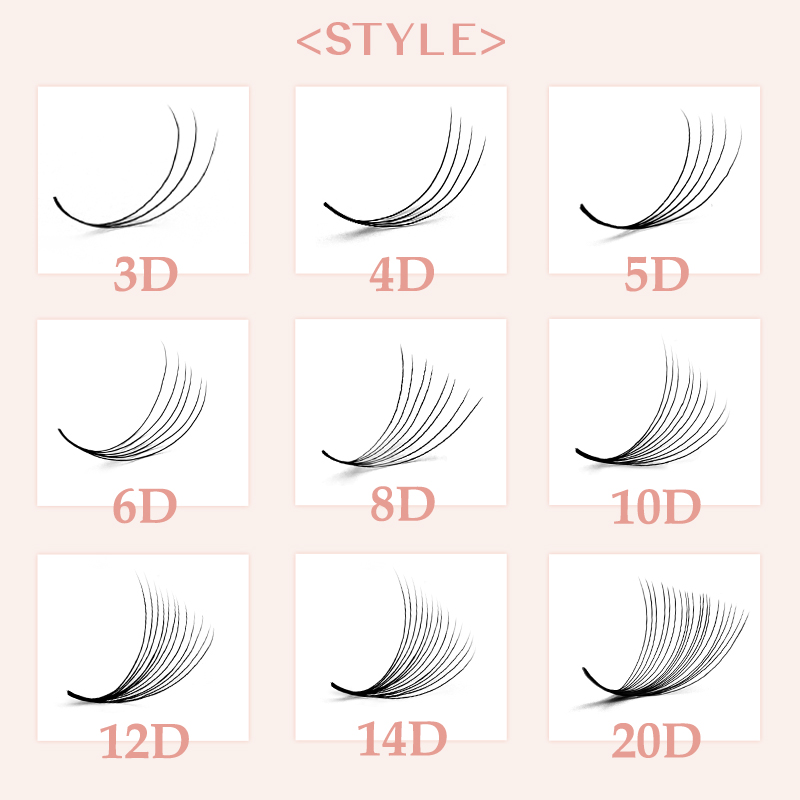 800/1600 volume pré-fabricado  - Eyelash Extension For Asian Eyes avaliação e preço