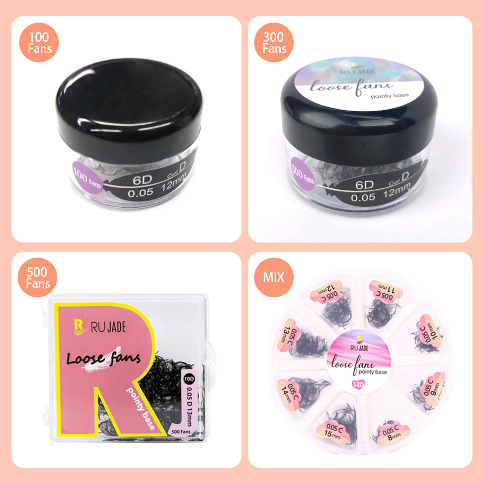 RUJADE AGUUD Fãs Soltos Cílios - Eyelash Extension Russian avaliação e preço