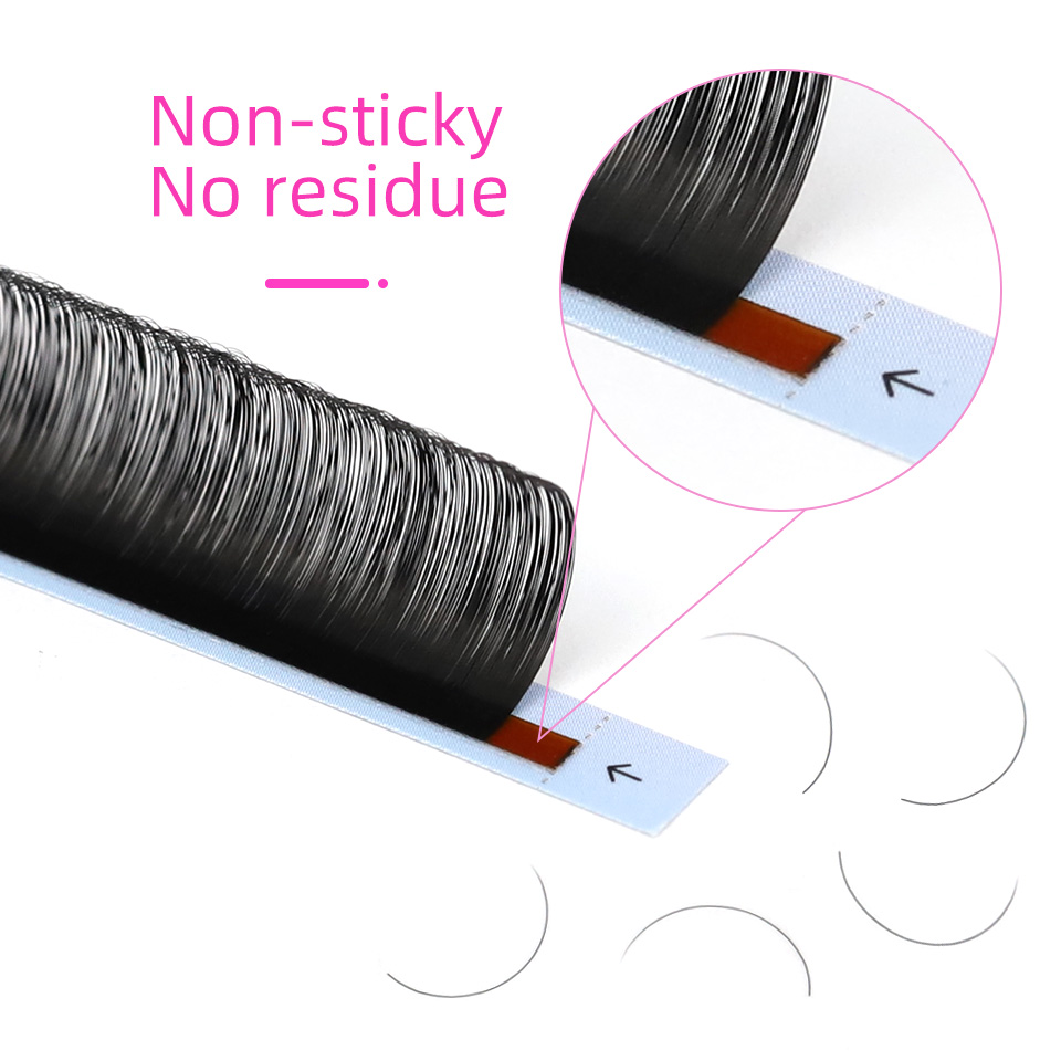 RUJADE 5 Casos/lote Extensões  - Eyelash Extension Human Hair avaliação e preço